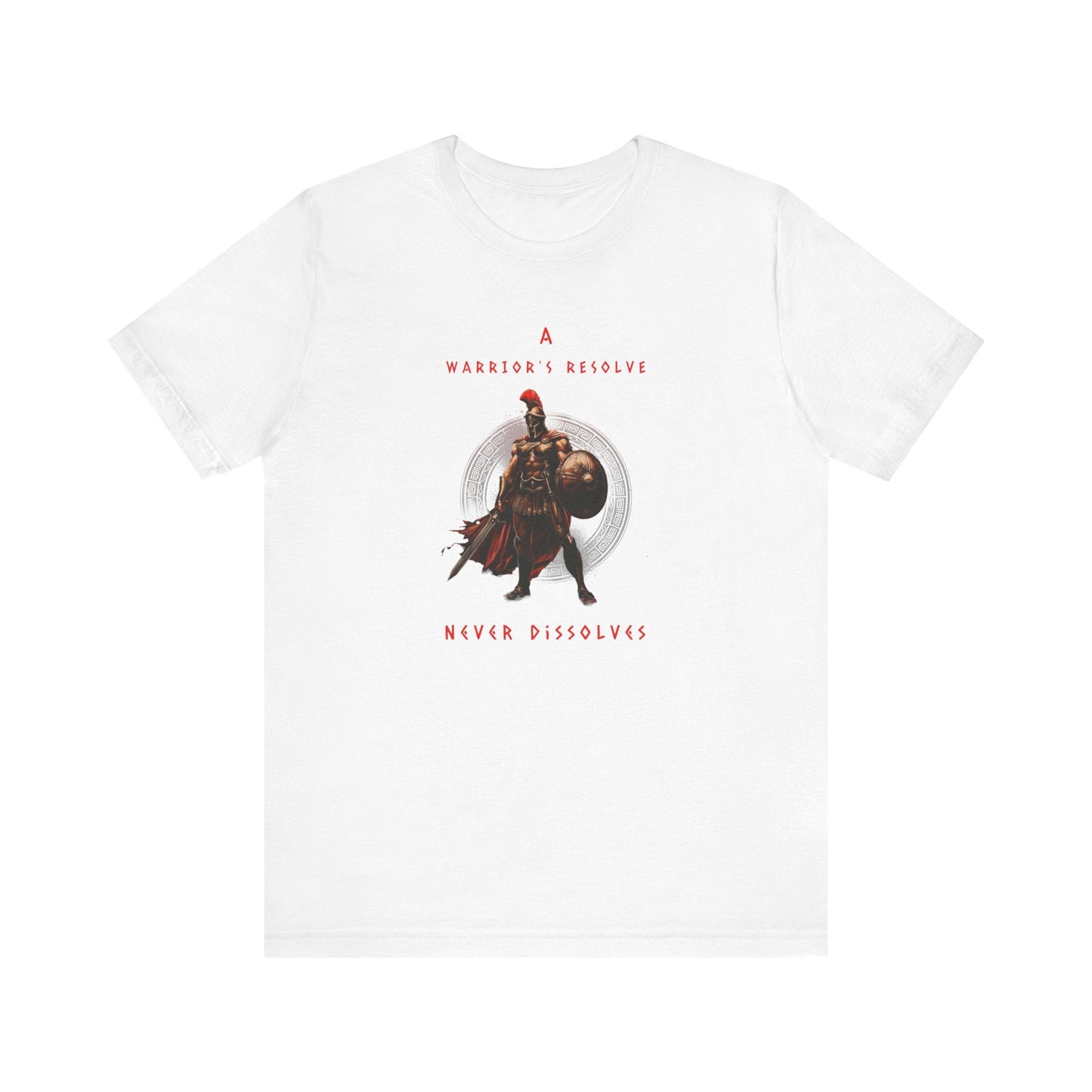 A Warrior's Resolve Never Dissolves Spartan Gym T-Shirt