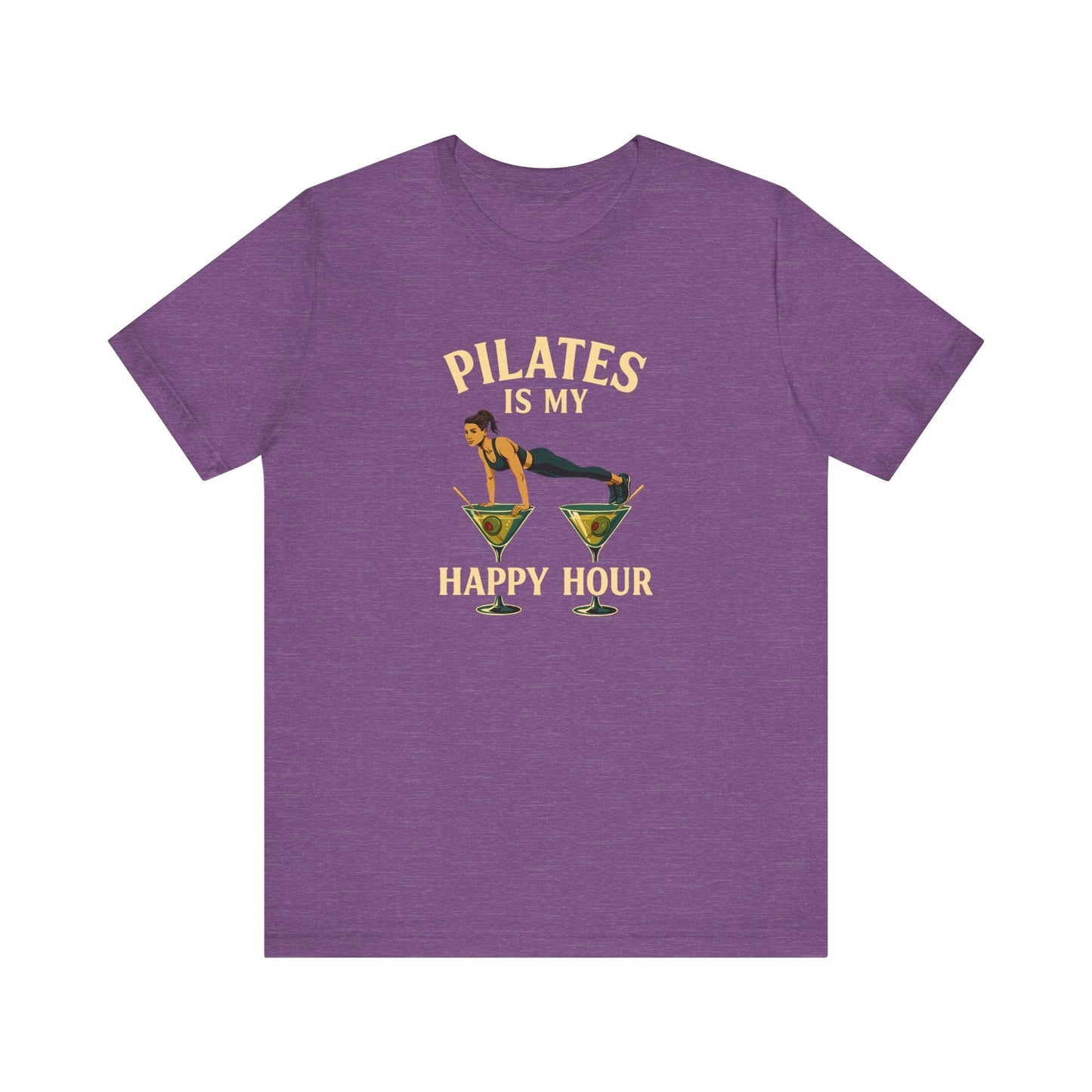 Pilates Is My Happy Hour Shirt – Funny Pilates Lover Tee