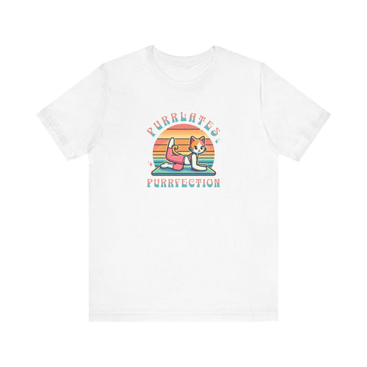 Purrlates Purrfection Anime Cat Pilates T-Shirt