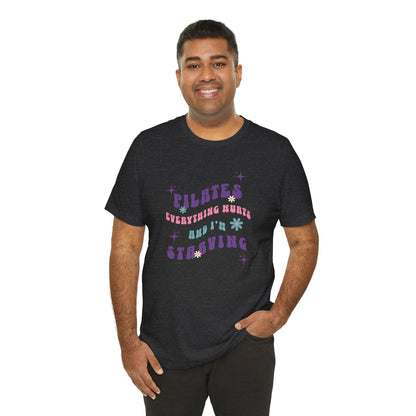Everything Hurts & I’m Starving Pilates Floral Design Tee