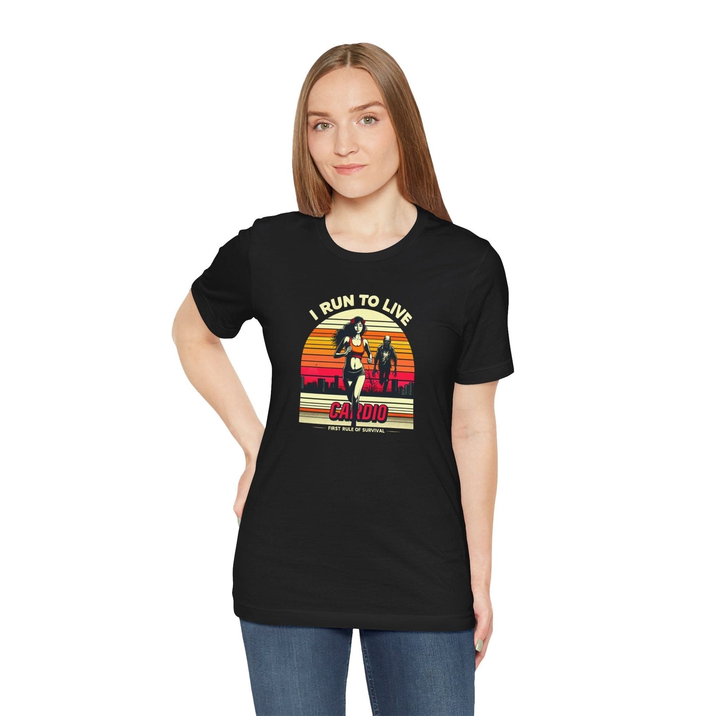 I Run to Live Cardio Female Runner T-Shirt