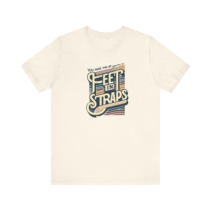 You Had Me At Feet In Straps – 70s Retro Pilates Tee