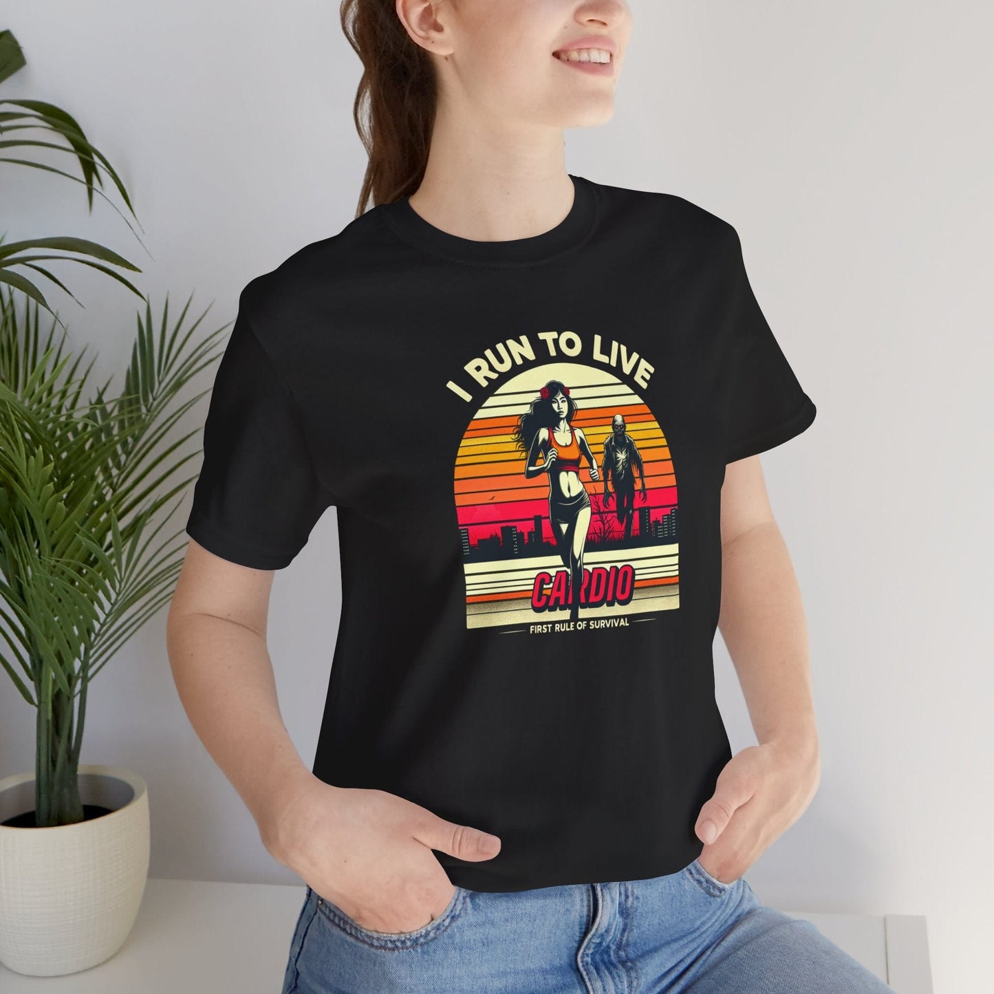 I Run to Live Cardio Female Runner T-Shirt