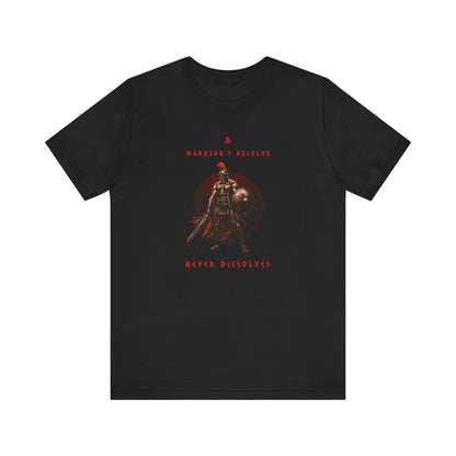 A Warrior's Resolve Never Dissolves Spartan Gym T-Shirt
