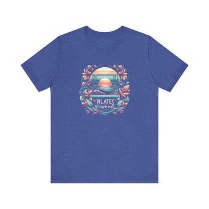 Pilates Is My Happy Place – Floral Reformer Sunset Tee