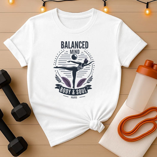 Balanced Mind Body & Soul Pilates T-Shirt