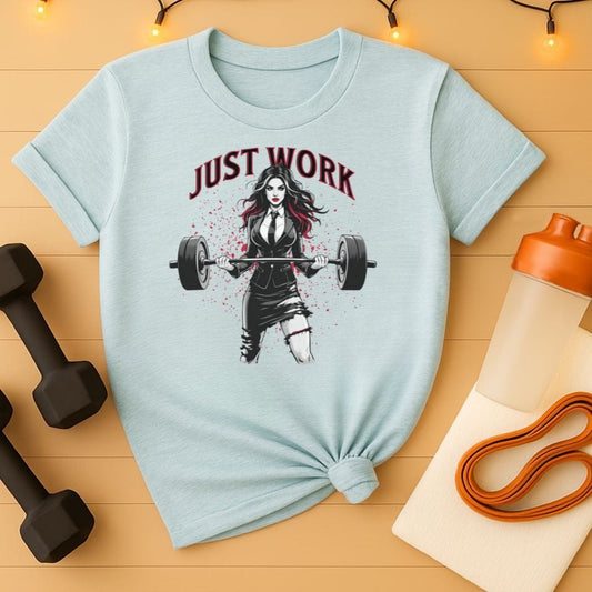 Just Work - Female Punk Rocker Fitness Tee