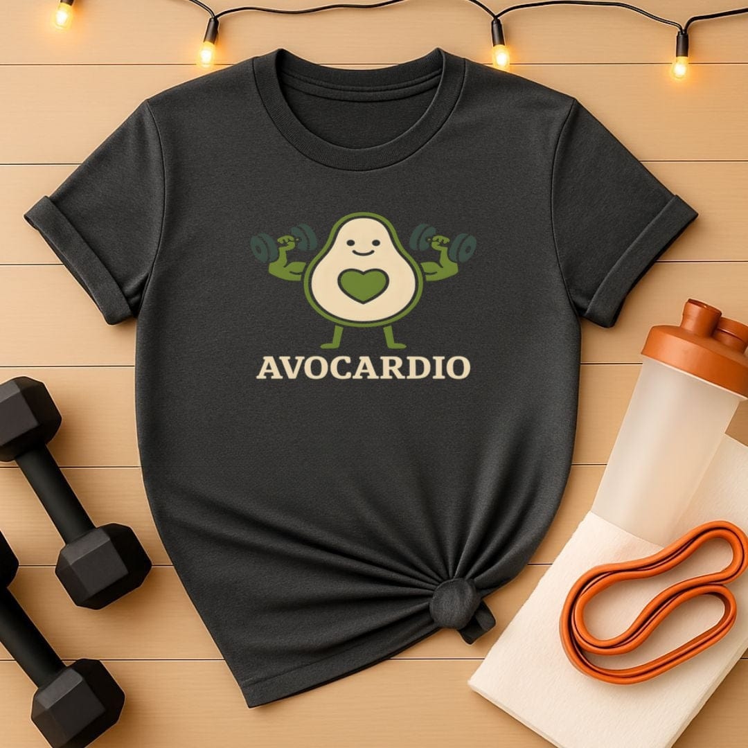 Avocardio Gym T-Shirt  - Funny Avocado Fitness Shirt