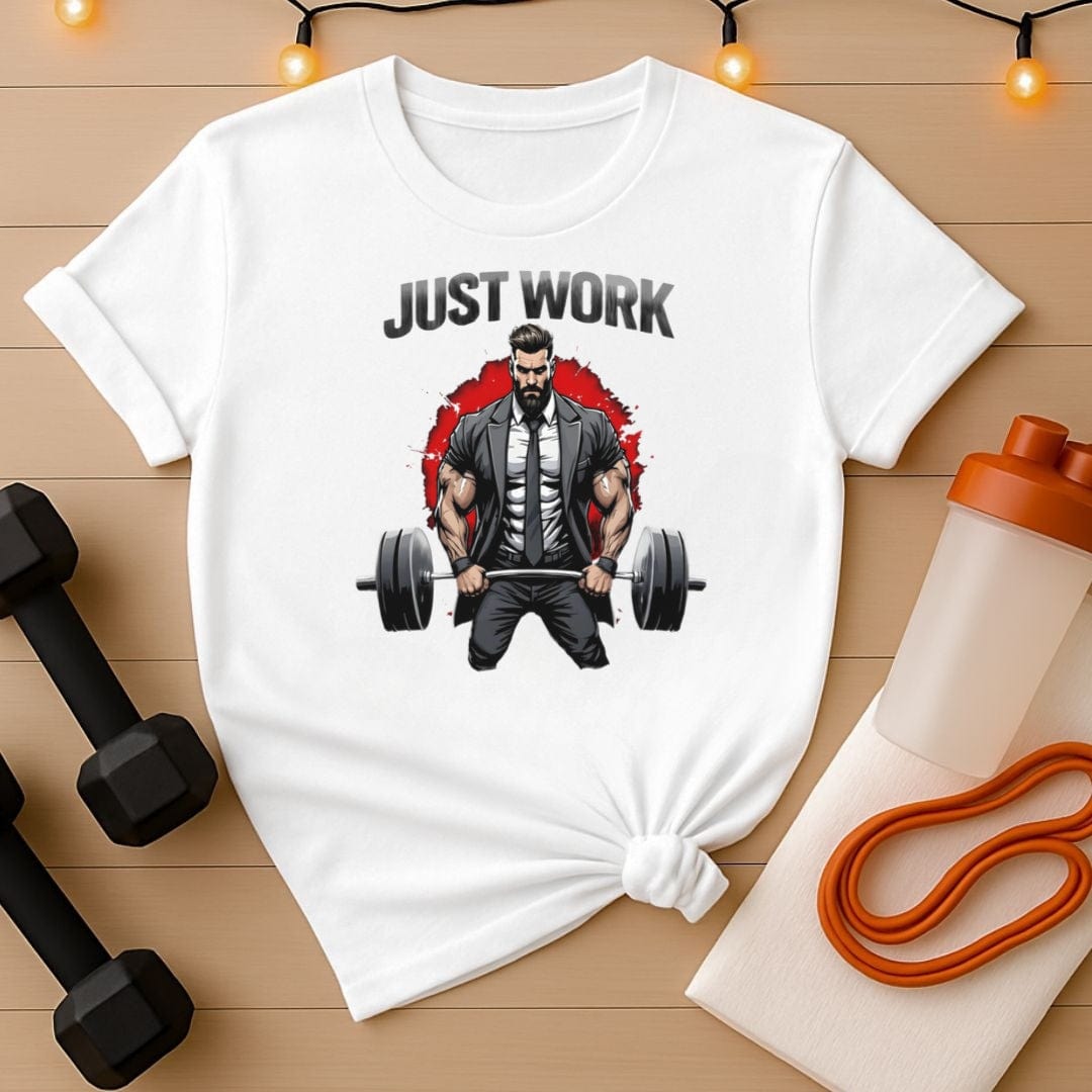 Alpha Hustler Gym Tee - Businessman Powerlifting Graphic T-Shirt