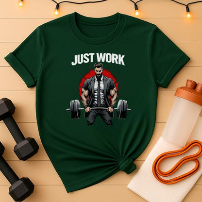 Alpha Hustler Gym Tee - Businessman Powerlifting Graphic T-Shirt