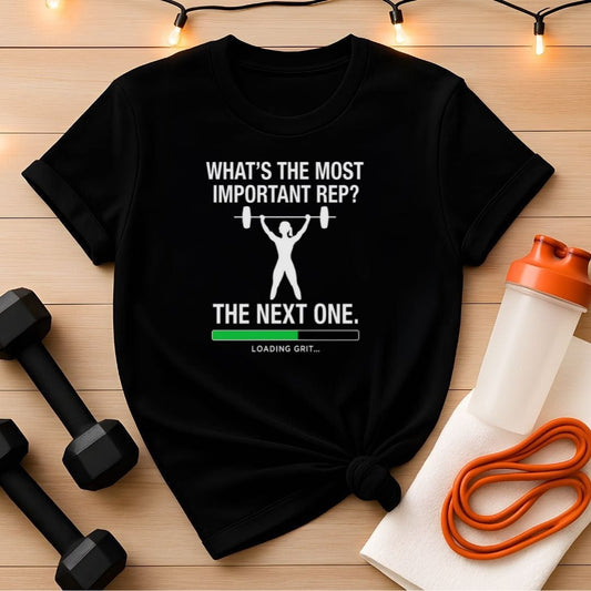 The Next Rep - Women's Weightlifting T-Shirt | Grit Gym Workout Tee