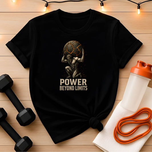 Atlas Strength Gym Unisex Tee Shirt, Molten Rock Workout Top