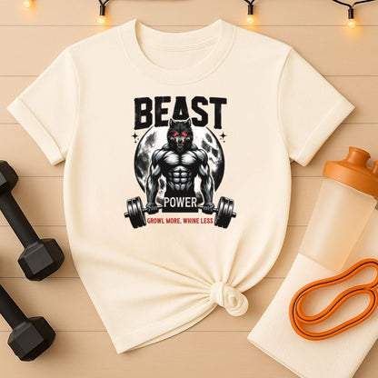 Beast Power Growl More Whine Less Gym Tee