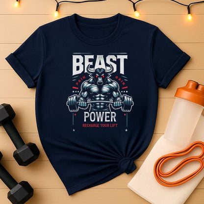 Beast Power Recharge Your Lift Unisex Gym Tee