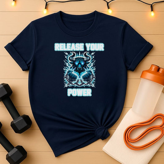 Release Your Power Minotaur  Unisex Gym Tee