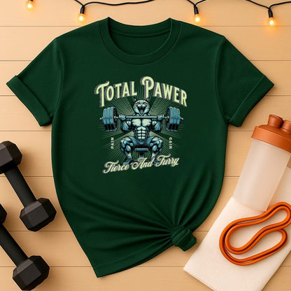 Total Pawer Feline Lifting Gym Tee