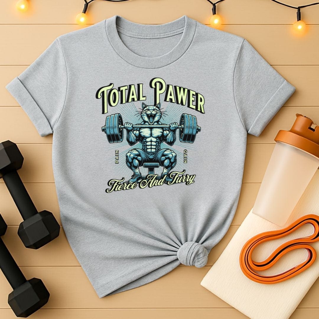 Total Pawer Feline Lifting Gym Tee