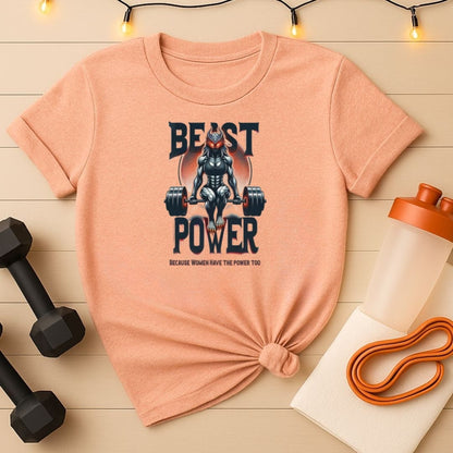 Women's  Beast Power Gym T-Shirt