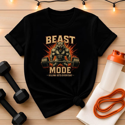Beast Mode 'Killing Sets Every Day' Werewolf Gym Tee