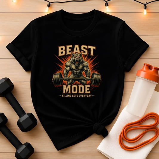 Beast Mode 'Killing Sets Every Day' Werewolf Gym Tee