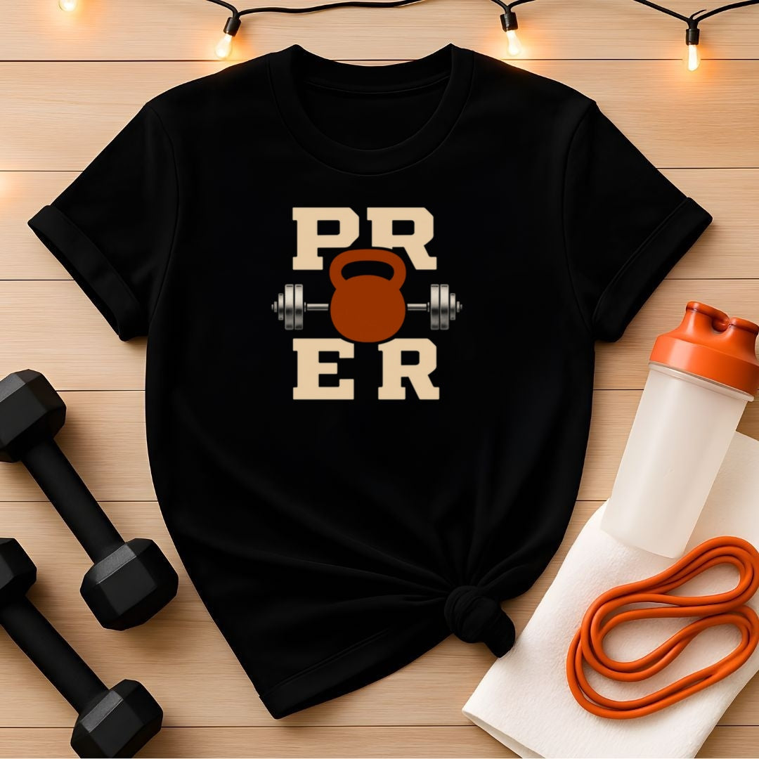 PR or ER Workout T-Shirt - Kettlebell Edition