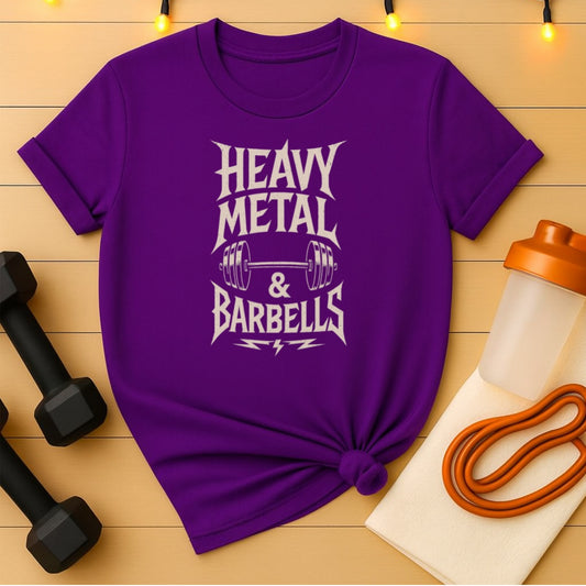 Heavy Metal & Barbells Unisex Tee - Lightning Bolt Edition