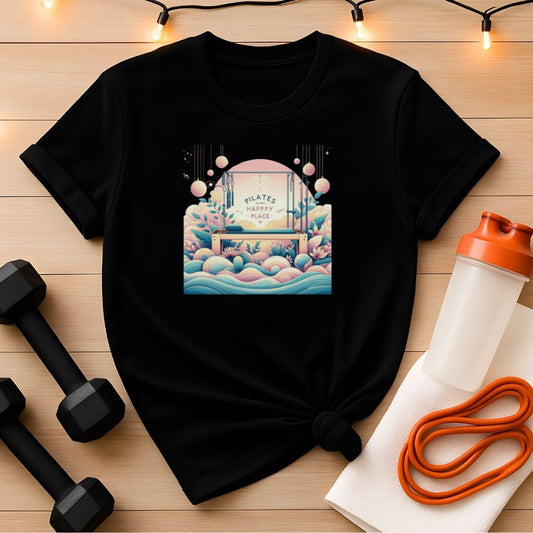 Pilates Is My Happy Place (Garden Sunrise) Tee