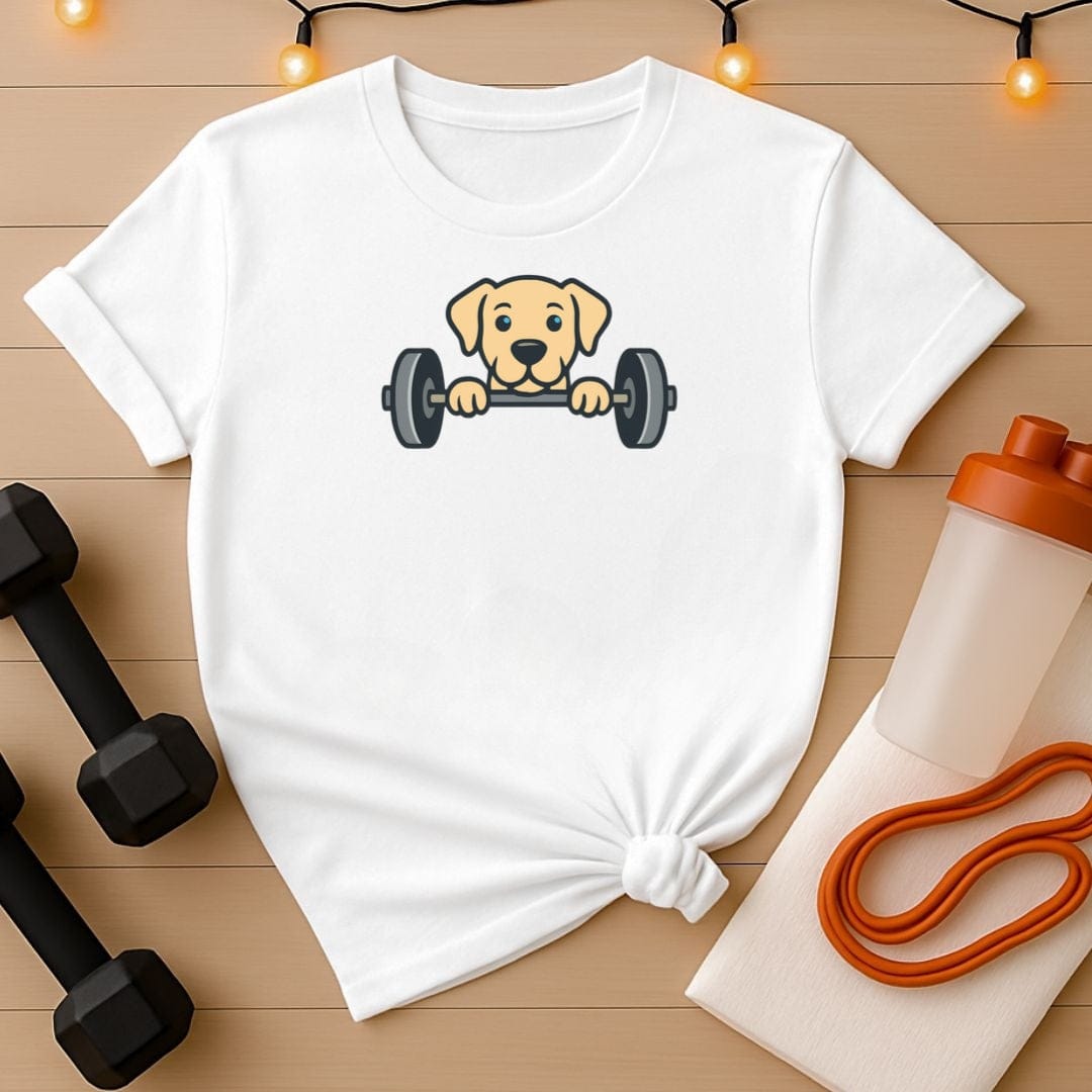 Peekaboo Gym Dog T-Shirt 🐾 Workout Tee for Dog Owners