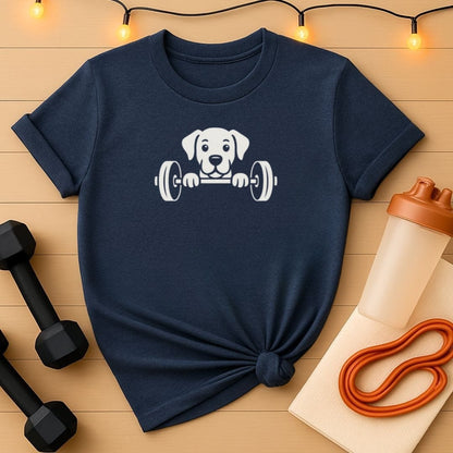 Peekaboo Gym Dog T-Shirt 🐾 Workout Tee for Dog Owners