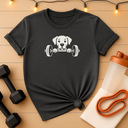 Peekaboo Gym Dog T-Shirt 🐾 Workout Tee for Dog Owners