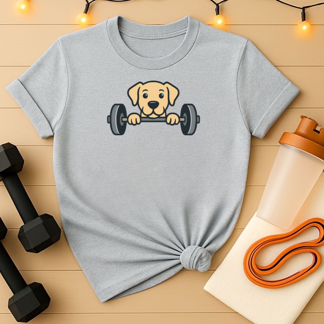Peekaboo Gym Dog T-Shirt 🐾 Workout Tee for Dog Owners