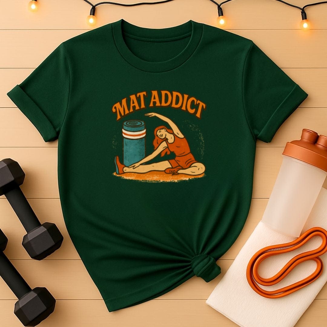 Mat Addict Retro Stretch Pilates T-Shirt