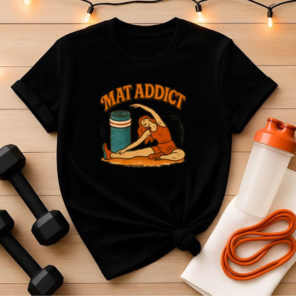 Mat Addict Retro Stretch Pilates T-Shirt
