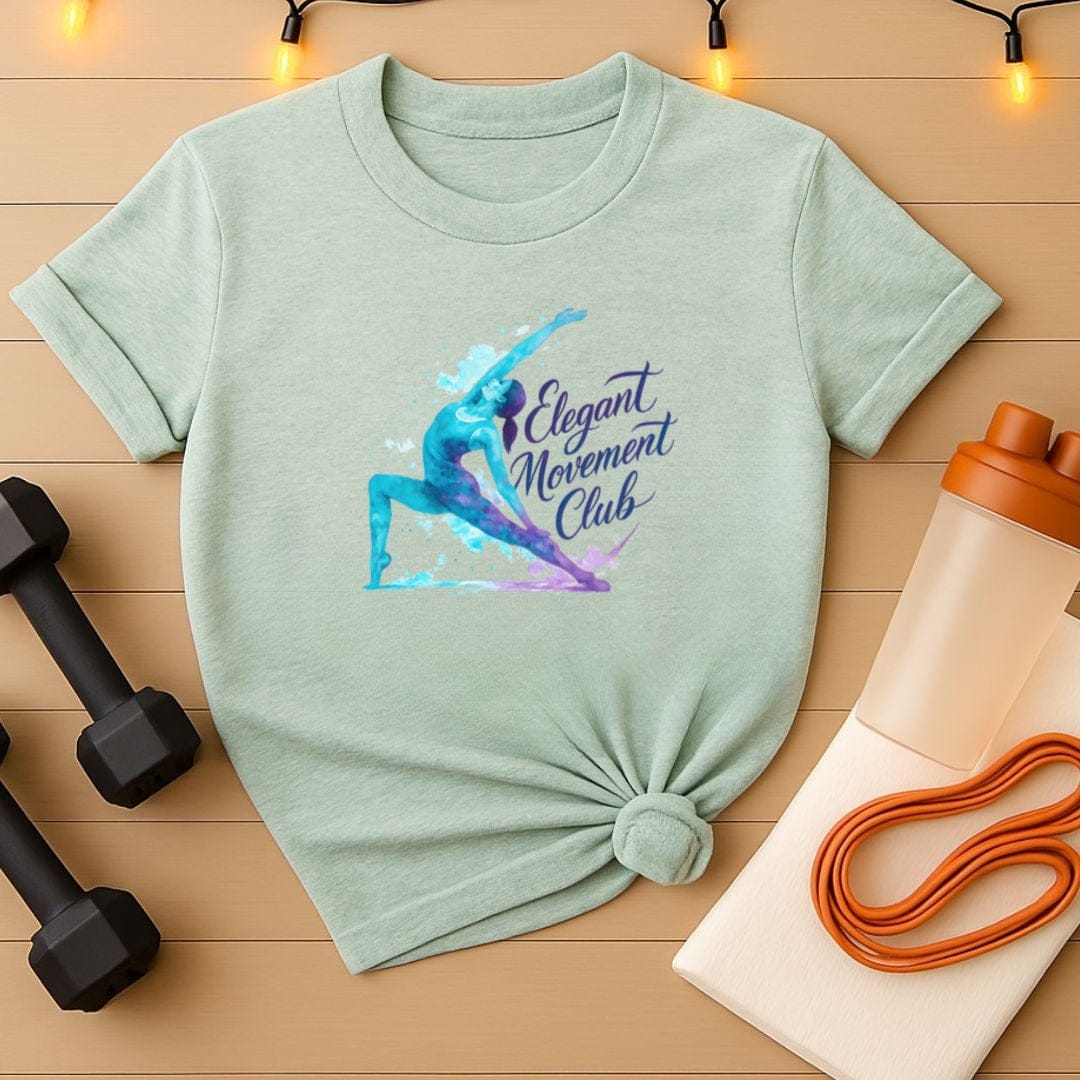 Elegant Movement Club Watercolor Splash Pilates T-Shirt