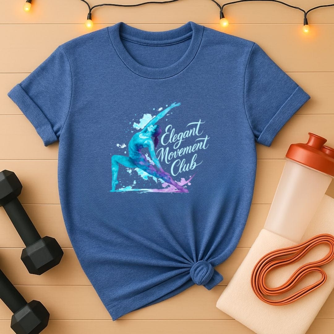 Elegant Movement Club Watercolor Splash Pilates T-Shirt