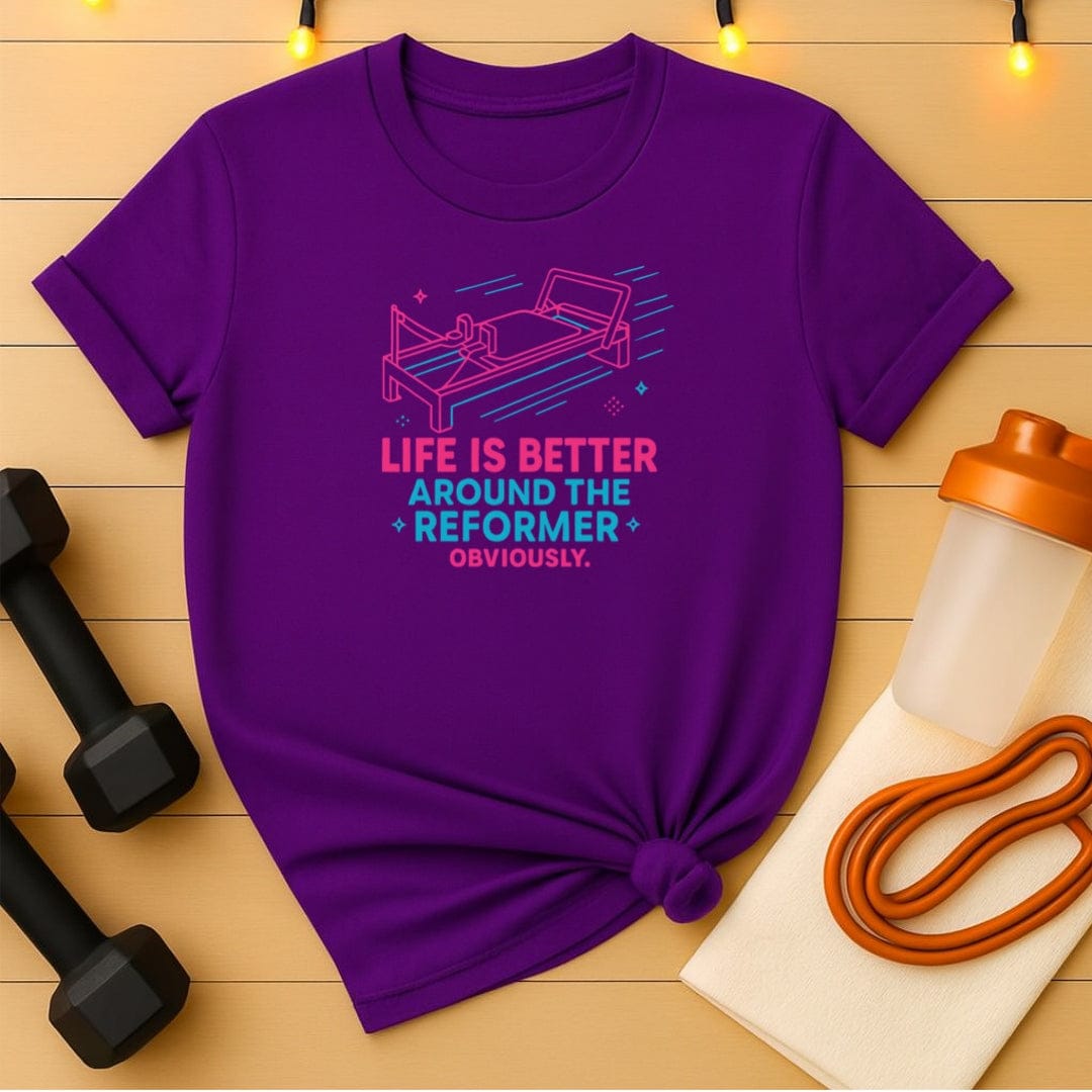 Life Is Better Around The ReformerT-Shirt - Neon Edition