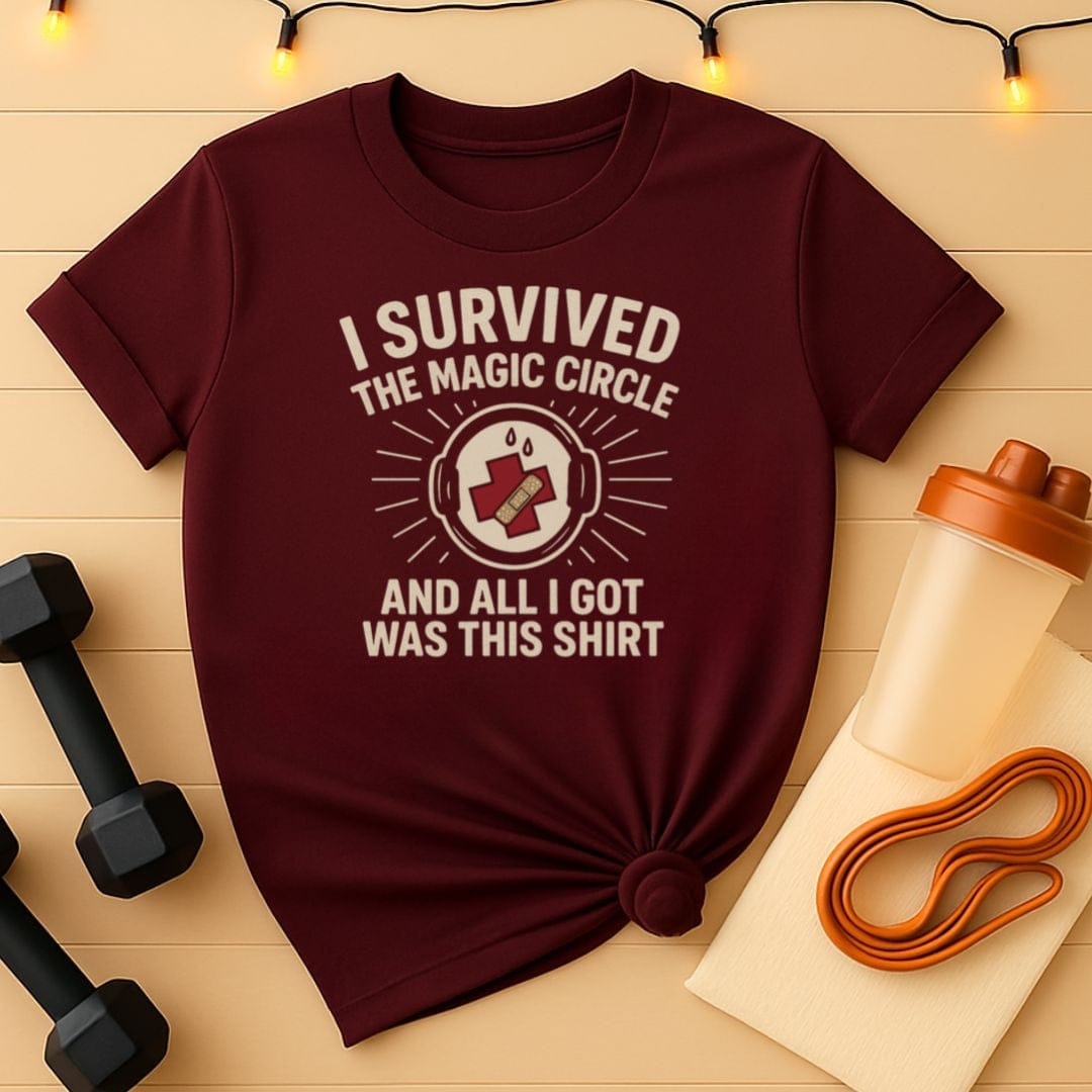 I Survived The Magic Circle Pilates T-Shirt  - Red Cross Edition