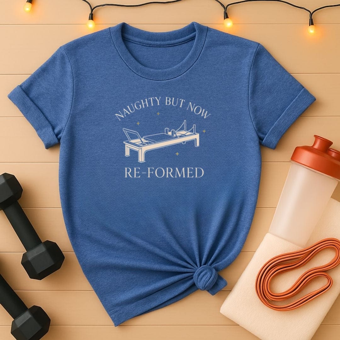 Naughty But Now Re-Formed Pilates T-Shirt (Studio Edition)