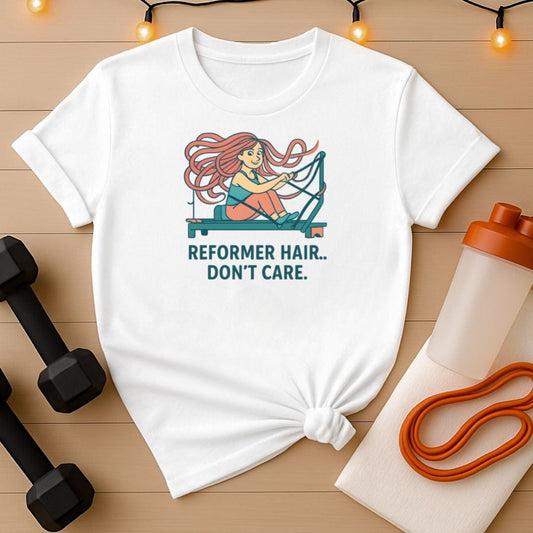 Reformer Hair Don't Care Pilates T-Shirt