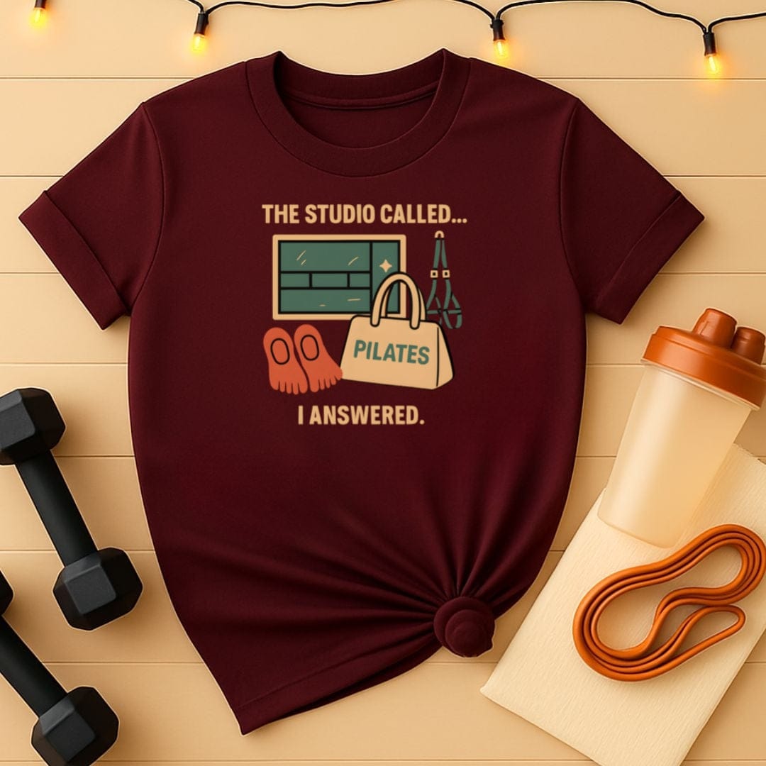 The studio called I answered Pilates T-Shirt