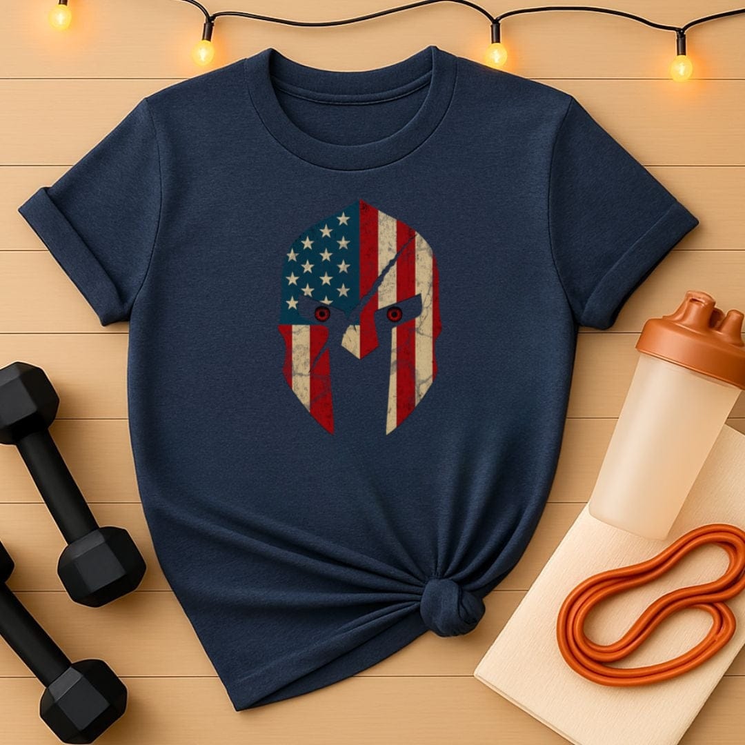 Spartan Sentinel Red‑Eye Warrior T-Shirt