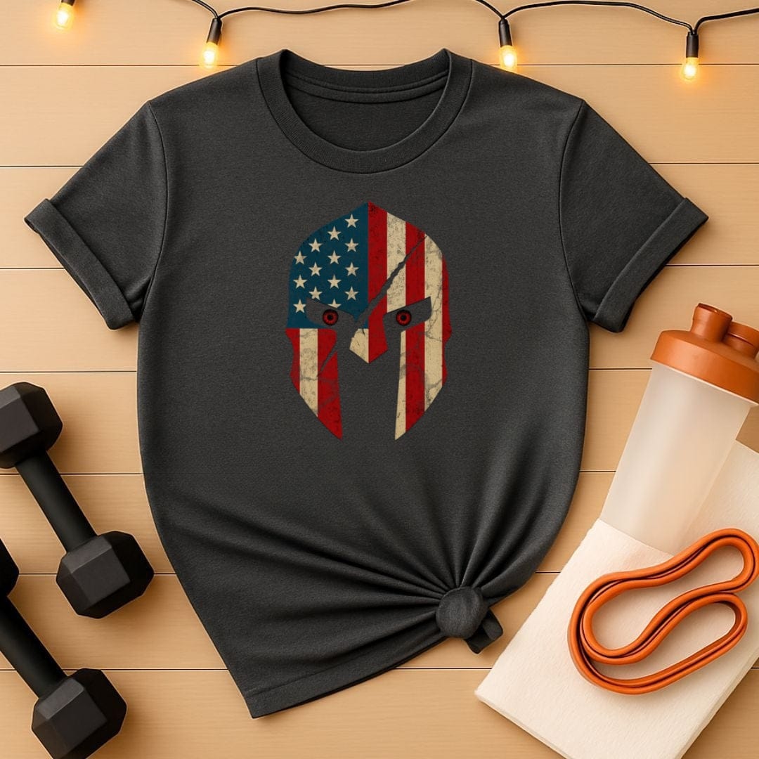 Spartan Sentinel Red‑Eye Warrior T-Shirt