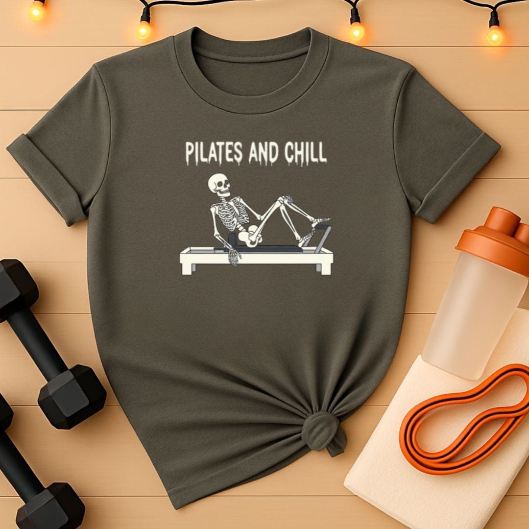 Pilates and Chill Skeleton Reformer T-Shirt