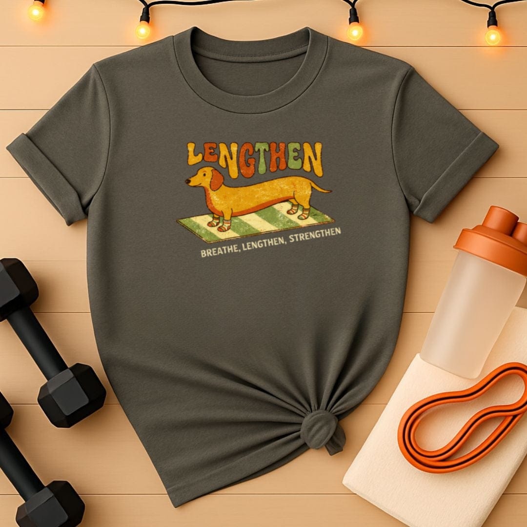 Lengthen Dachshund Pilates T-Shirt