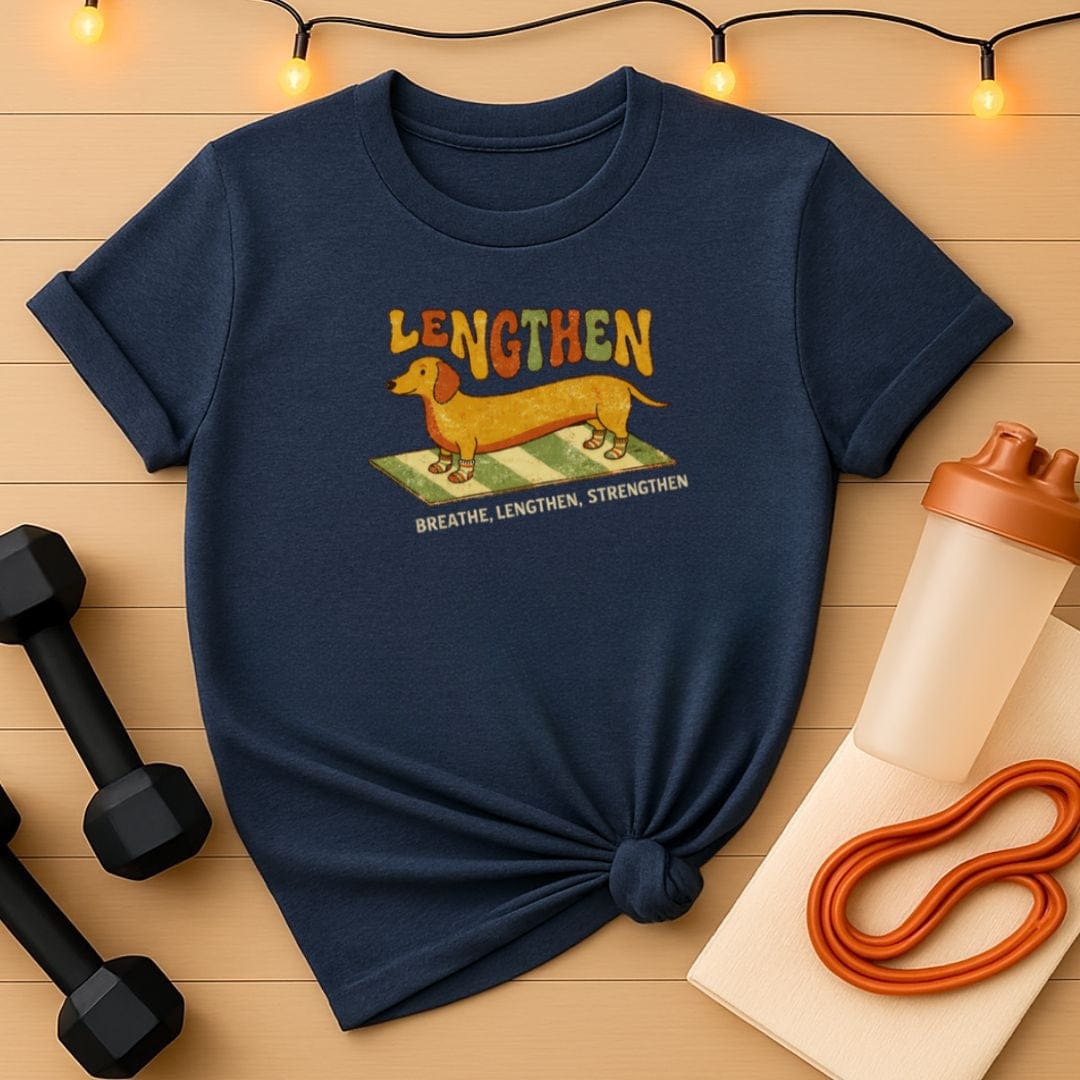 Lengthen Dachshund Pilates T-Shirt