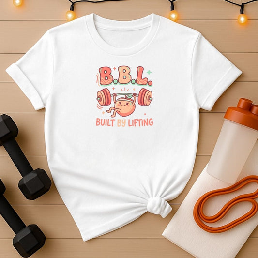 BBL Built by Lifting Gym T-Shirt