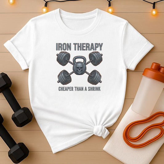 Iron Therapy Skull Kettlebell T-Shirt