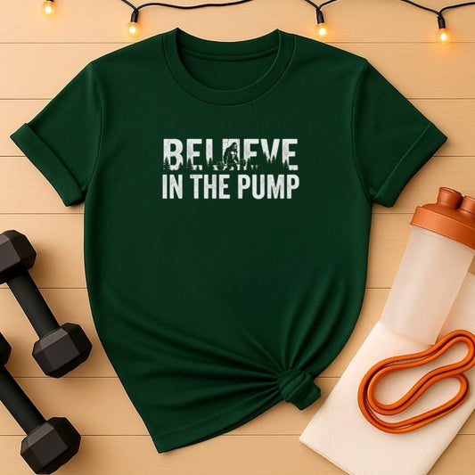 Believe in the Pump Bigfoot Gym T-Shirt