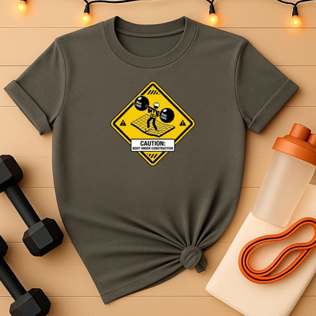 Body Under Construction Caution Gym T-Shirt