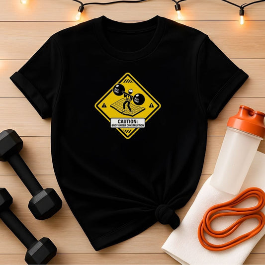 Body Under Construction Caution Gym T-Shirt